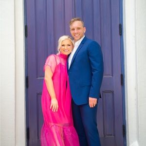 Vibrant Pink Sheer Dress